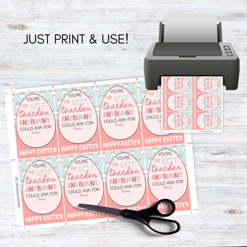 printable Easter gift tags for teacher